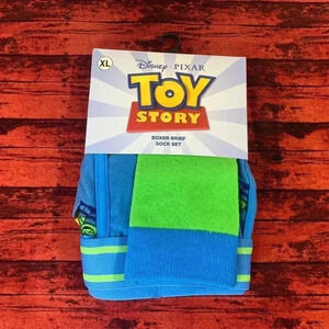 New Mens Toy Story Boxer Brief and Sock Set sz XL by Mad Engine